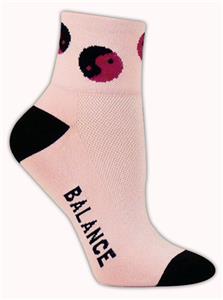 Red Lion Yin Yang 1/4 Crew Athletic Socks