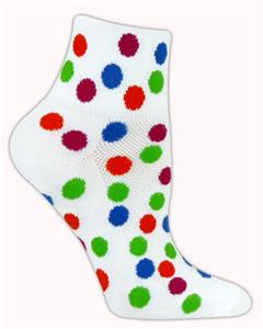 Red Lion Polka Dot 1/4 Crew Athletic Socks