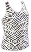 Pizzazz Cheerleaders Zebra Glitter Racer Back Tops Pizzazz Cheerleaders Zebra Glitter Racer Back Tops
