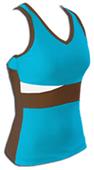 Pizzazz Cheerleaders Panel Top w/ Keyhole Back