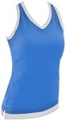 Cheerleaders Layered Look Top w/ Crisscross Back