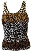 Pizzazz Cheerleaders Animal Print Racer Back Top Pizzazz Cheerleaders Animal Print Racer Back Top