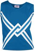 Teamwork Crossover Cheer Shell w/Crossover Stripe