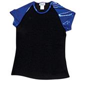 Pizzazz Cheerleaders Metallic Raglan Sleeve Tee