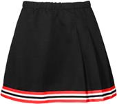 Teamwork Womens & Youth 3-Pleat Cheer Skirt w/Trim Teamwork Womens & Youth 3-Pleat Cheer Skirt w/Trim