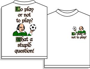 Shakespear soccer tshirt gifts