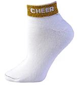 Pizzazz Cheerleaders "Cheer" Anklet Socks Pizzazz Cheerleaders "Cheer" Anklet Socks