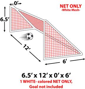 Epic 6.5x12x0x6 Portable Soccer Goal Nets-EACH