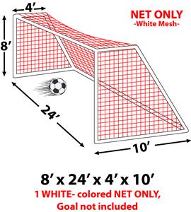 Epic 8x24x4x10 Soccer Goal Nets -EACH
