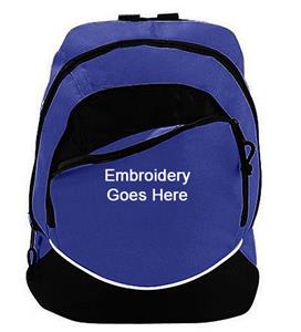 Augusta Zipper Front Tri-Color Small Backpack