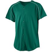 Augusta Youth Wicking Button Front Baseball Jersey