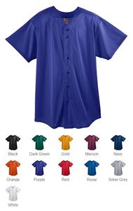 Augusta Youth Mesh Button Front Baseball Jerseys