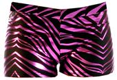 JB Bloomers Metallic Zebra Print Bootie Shorts