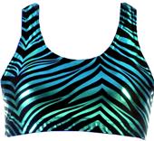 JB Bloomers Metallic Zebra Print Sport Bras JB Bloomers Metallic Zebra Print Sport Bras