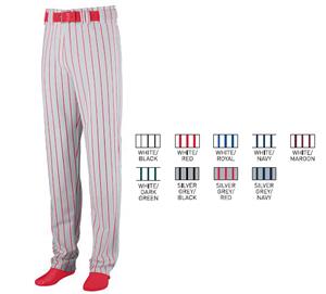Augusta Striped Open Bottom Baseball/Softball Pant