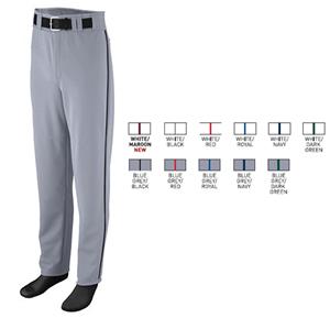 Open Bottom Baseball/Softball Pant with Piping