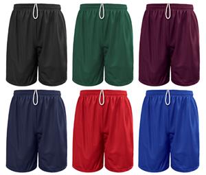 Soffe Extra Long Nylon Mini-Mesh Shorts 9"