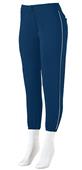 Augusta Girls' Low-Rise Softball Pant with Piping