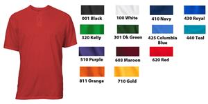 Soffe Dri 2 Button Henley Baseball Jerseys