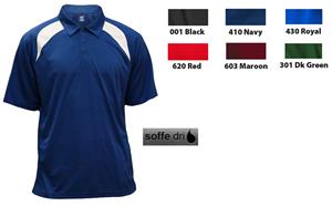 Soffe Mens Dri Coach Polo Shirts