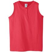 Augusta Girls' 6 oz Sleeveless Two-Button Jersey