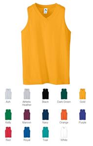 Augusta Girls Six-Ounce Racerback V-Neck Jersey