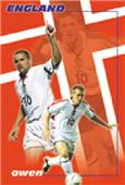 CLOSEOUT - ENGLAND Owen Soccer Posters