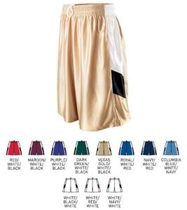 Girls Tri-Color Dazzle Game Basketball Short