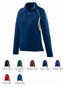 Augusta Womens Poly/Spandex Half-Zip Pullover