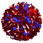 3 Color Mix Metallic Cheerleaders Poms 6"