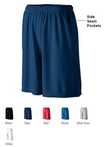 Adult Longer Length Wicking Short w/ Pockets