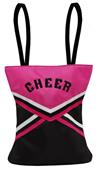 Sassi Designs Pink Cheer Braid Uniform Tote Bags Sassi Designs Pink Cheer Braid Uniform Tote Bags