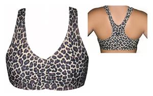 Funkadelic Cheetah-Licious Racerback Sports Bra