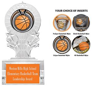Hasty Award 7" Basketball Shooting Star Ice Trophy