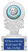 Hasty Award 7" Volleyball Shooting Star Ice Trophy Hasty Award 7" Volleyball Shooting Star Ice Trophy