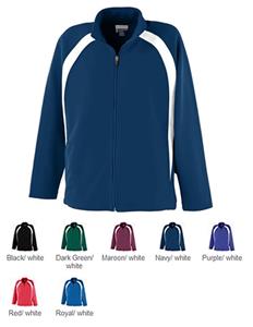 Augusta Double Knit Color Block Girls Jacket