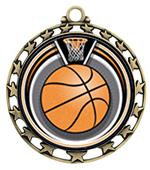Hasty Award Basketball Eclipse Insert Medal M-4401 Hasty Award Basketball Eclipse Insert Medal M-4401