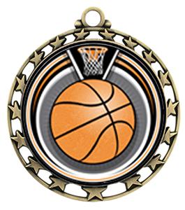 Hasty Award Basketball Eclipse Insert Medal M-4401