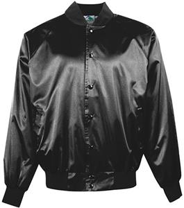 Augusta Snap Front Satin Jacket Solid Trim