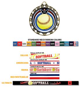 Hasty Awards Softball Eclipse Insert Medals M-4401