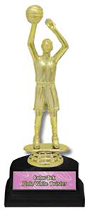 Basketball Female Figure 6" Participation Trophies