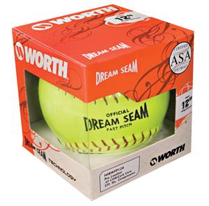 12" ASA NFHS Fastpitch Dream Seam Yellow Softball