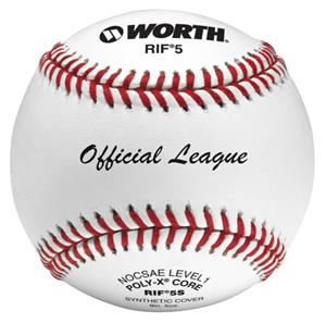 Worth 9" RIF 5 Official League Synthetic Baseballs
