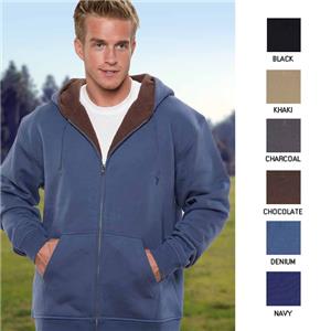 Vos Men's Full Zip  Sherpa Lining Hoodie