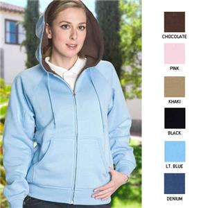 Vos Ladies Full Zip Sherpa Lining Hoodie