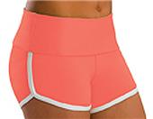 Low Rise Roll Top Sunset Coral Cheerleaders Shorts