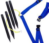 Park & Sun BC-WEB-A Adjustable Webbing Boundary