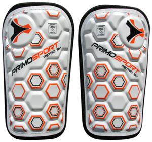 Primo Retro Hex Orange Soccer Shinguards Closeout