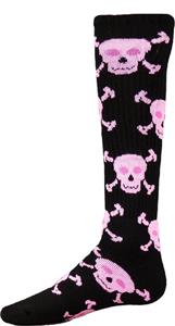 Red Lion Black/Pink Skull n' Crossbones Socks