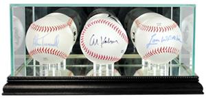 Perfect "Triple Baseball" Display Cases